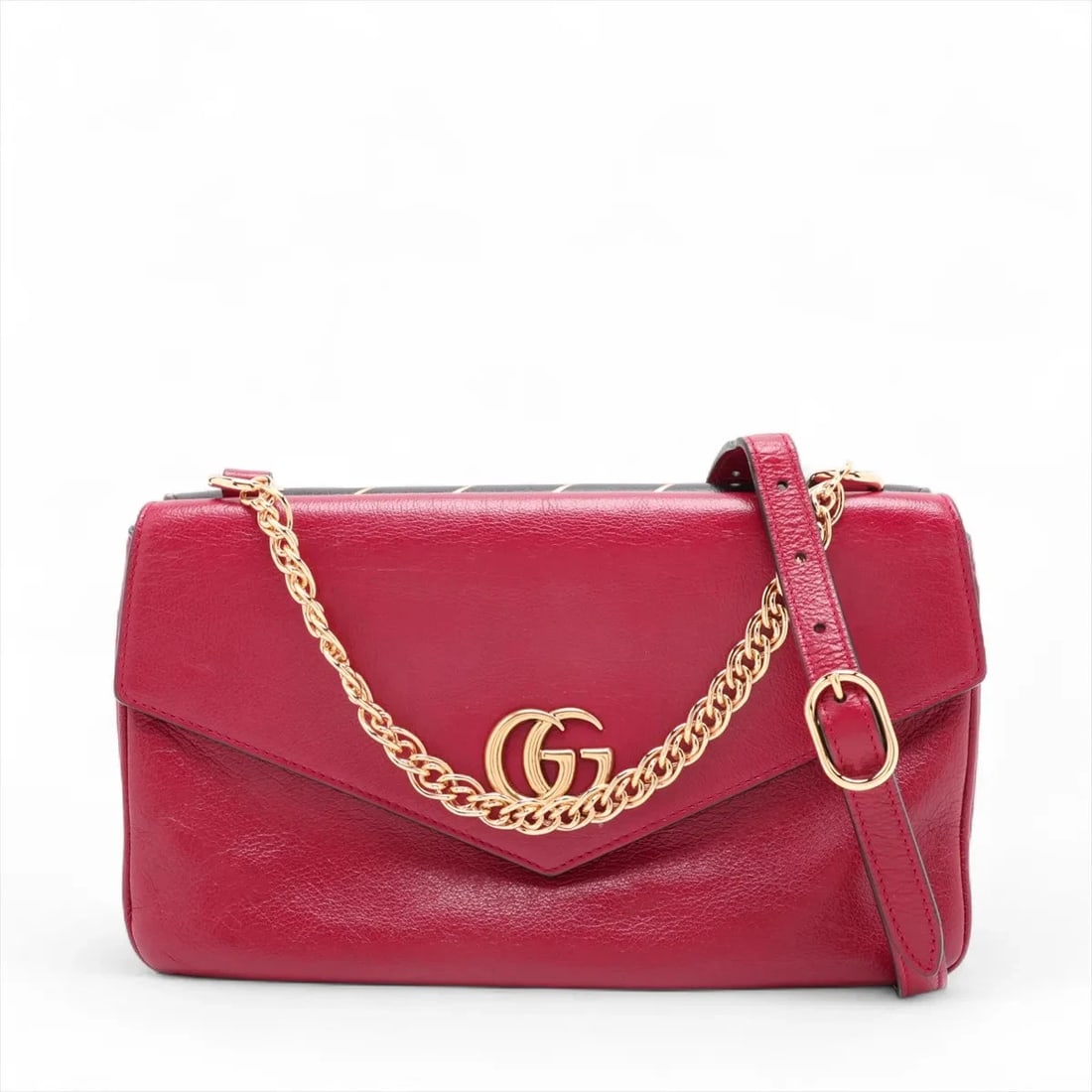 GUCCI TIGER HEAD LEATHER 2 WAY SHOULDER BAG (1 of 6)