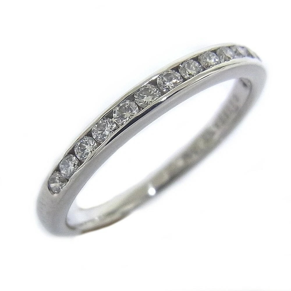 TIFFANY & CO. HALF CIRCLE DIAMOND PT950 RING (1 of 3)