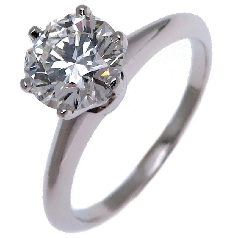 TIFFANY & CO. 1.02CT DIAMOND SOLITAIRE PT950 RING (1 of 4)