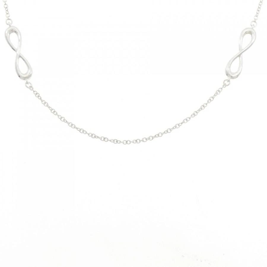 TIFFANY & CO. INFINITY 925 SILVER WOMEN'S NECKLACE: Tiffany & Co. Infinity 925 Silver Women's Necklace Brand: Tiffany & Co. Type/Style: Necklace Material: Metal Purity 925, Metal Silver, Main Stone/Creation Natural Color: Silver Size: 46cmActual si