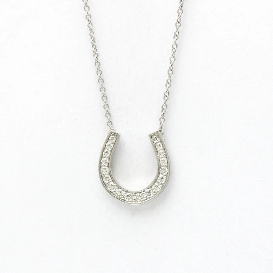 TIFFANY & CO. HORSESHOE PLATINUM DIAMOND NECKLACE (1 of 8)