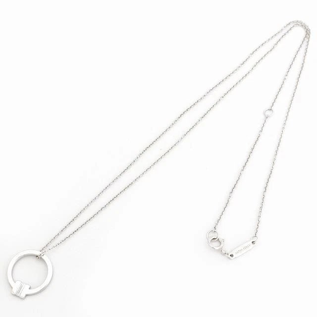 TIFFANY & CO. T COLLECTION DIAMOND K18WG NECKLACE: Tiffany & Co. T Collection Diamond K18WG Necklace Brand: Tiffany & Co. Type/Style: Necklace Material: Metal Purity K18, Metal White Gold, Main Stone/Creation Natural Color: White Gold Size: Maximu