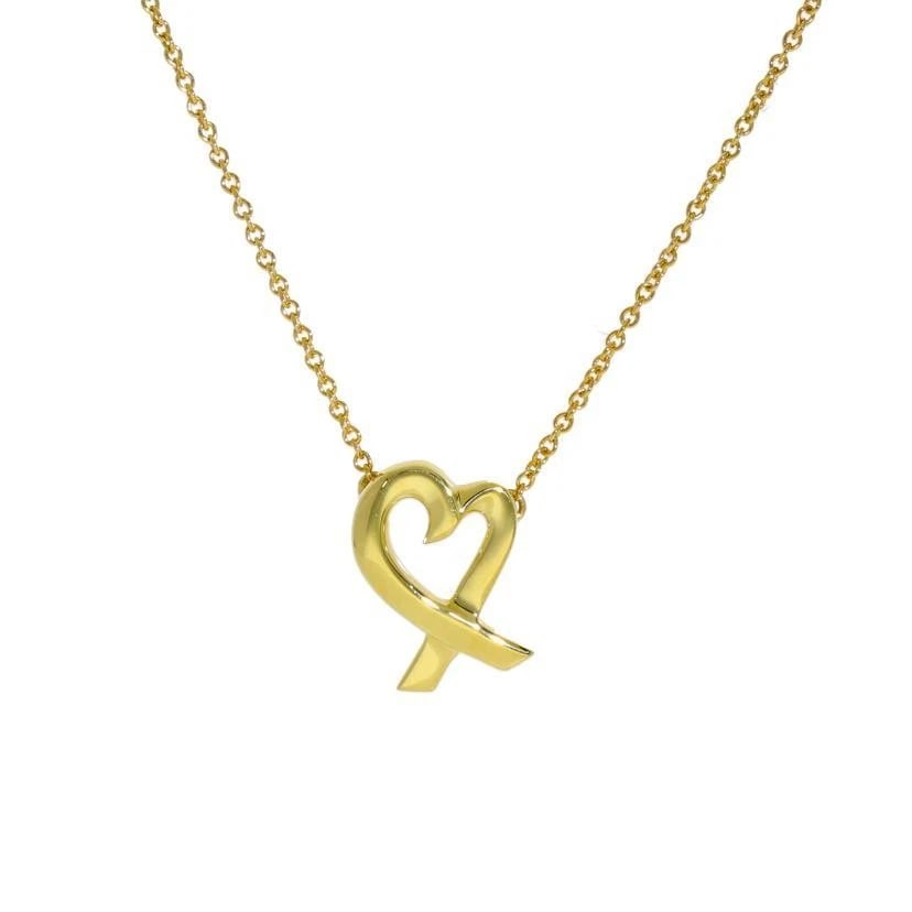 TIFFANY & CO. PICASSO LOVING HEART GOLD NECKLACE: Tiffany & Co. Picasso Loving Heart Gold Necklace Brand: Tiffany & Co. Type/Style: Necklace Material: Metal Purity 750, Metal Gold, Color: Gold Size: NecklaceChain Length: Approx. 40cm; Pendant Siz