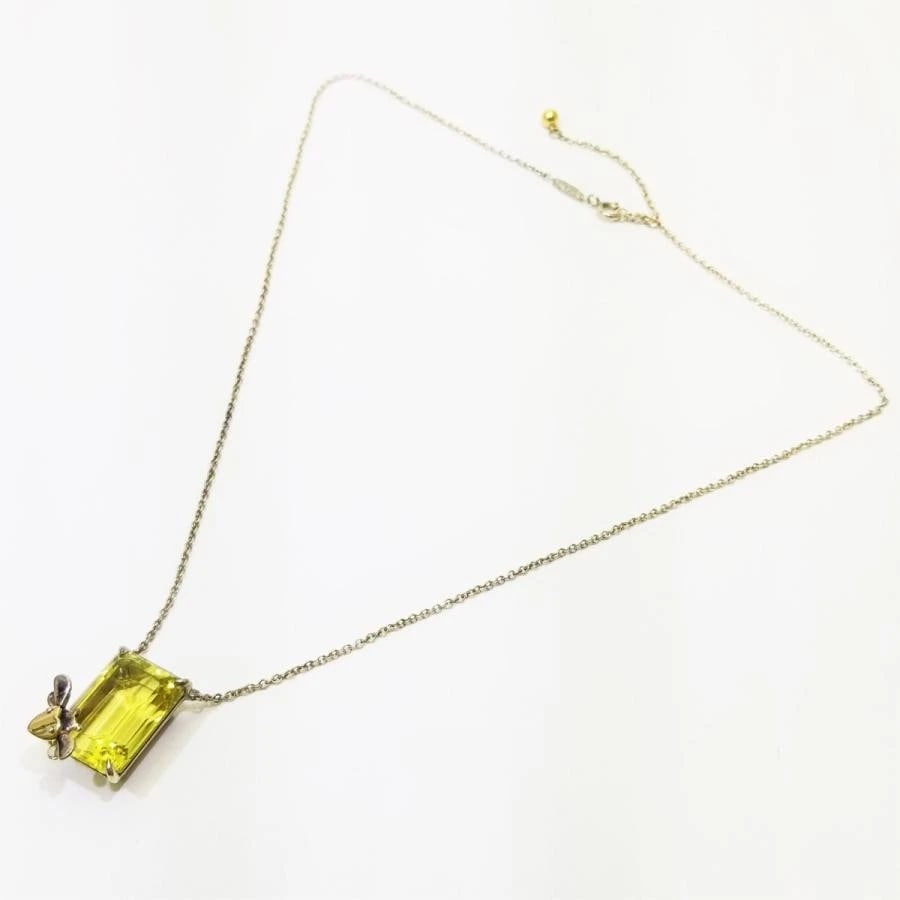 TIFFANY & CO. LOVE BUG YELLOW QUARTZ K18YG NECKLACE (1 of 5)