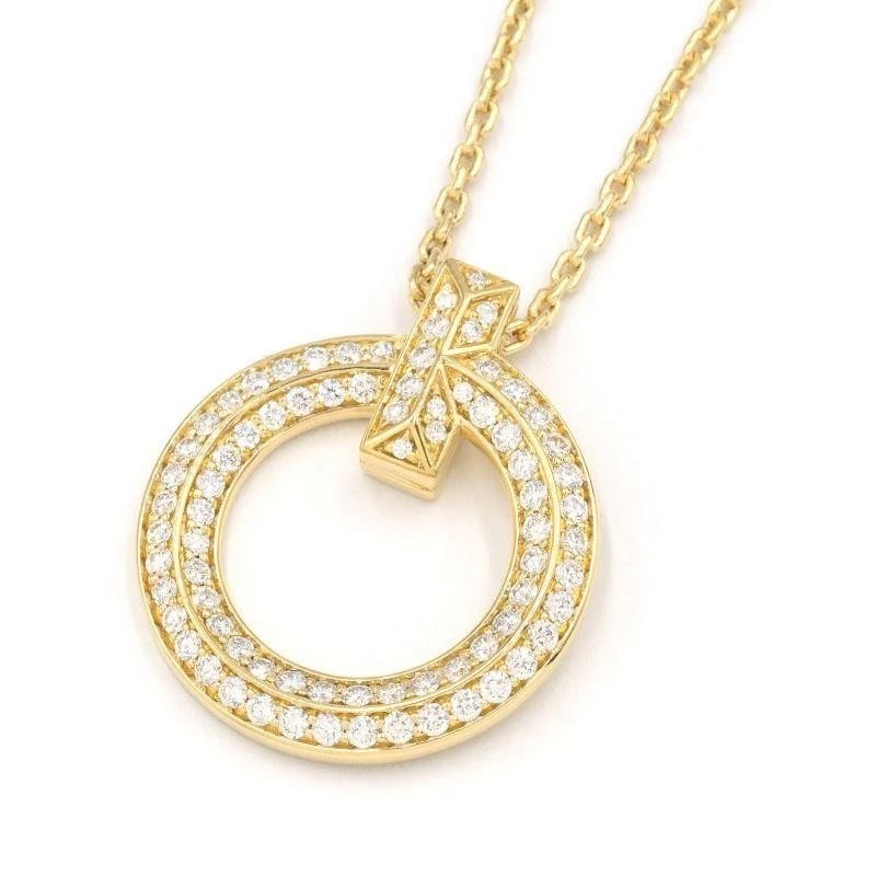 TIFFANY & CO. T ONE CIRCLE DIAMOND K18YG NECKLACE: Tiffany & Co. T One Circle Diamond K18YG Necklace Brand: Tiffany & Co. Type/Style: Necklace Material: Metal Purity K18, Metal Yellow Gold, Main Stone/Creation Natural Color: Yellow Gold Size: Leng