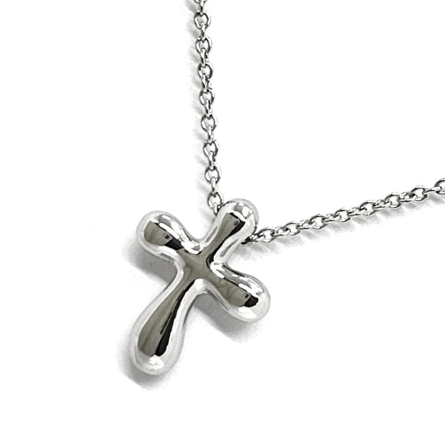 TIFFANY & CO. PERETTI CROSS PLATINUM NECKLACE (1 of 5)