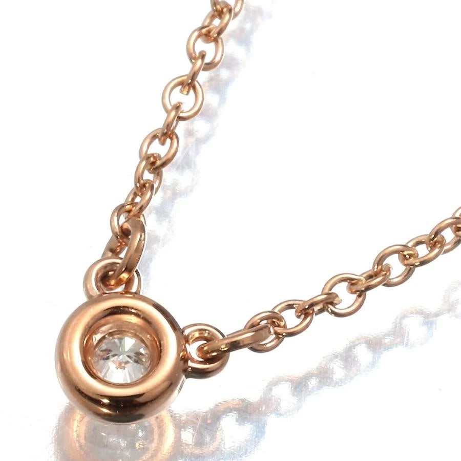 TIFFANY & CO. ELSA PERETTI NECKLACE: Tiffany & Co. Elsa Peretti Necklace Brand: Tiffany & Co. Type/Style: Necklace Material: Metal Purity K18, Metal Pink Gold, Main Stone/Creation Natural Color: Pink Gold Size: size: about 3.6 x 3.6