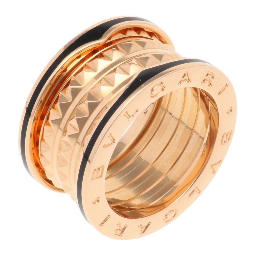 BVLGARI RING K18 PINK GOLD B-ZERO.1 ROCK: BVLGARI Ring K18 Pink Gold B-zero.1 Rock Brand: BVLGARI Type/Style: Ring Material: K18 Pink Gold, Color: Pink gold Size: US 5 3/8 Accessories: None Accessories Notice: When purchasing pre-