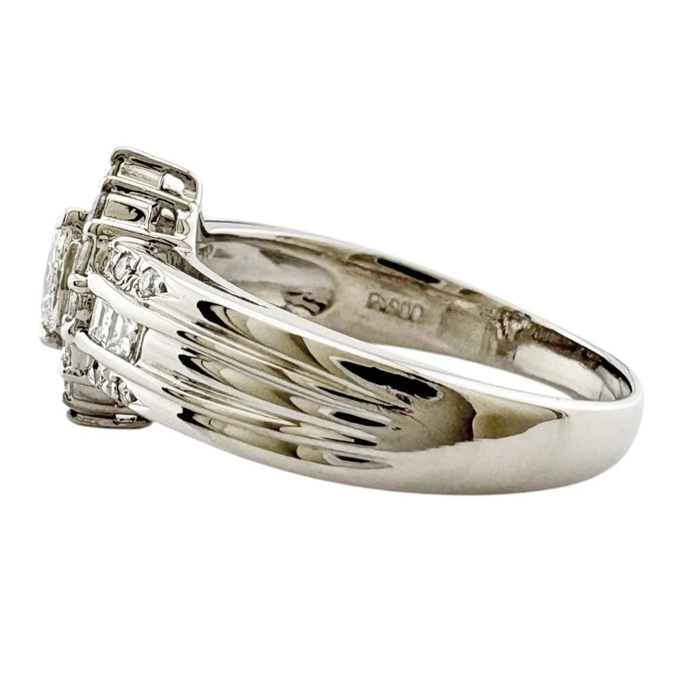 RING PT900PLATINUM DIAMOND - 2