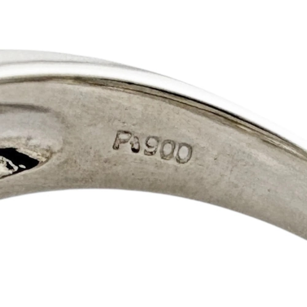 RING PT900PLATINUM DIAMOND - 4