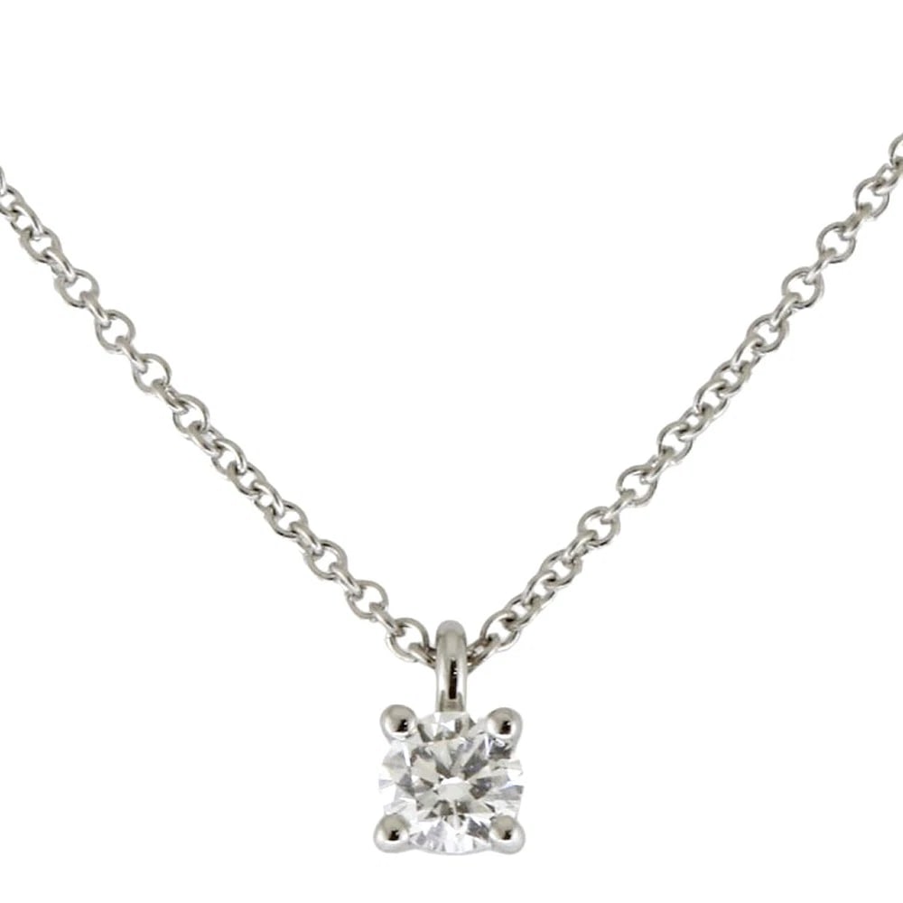 TIFFANY&CO. NECKLACE PT950PLATINUM DIAMOND: TIFFANY&Co. Necklace Pt950Platinum diamond Brand: Tiffany&co. Type/Style: Necklace Material: Pt950Platinum, Main Stone/Creation Natural Color: Silver Size: Size(CM) Total Length:40.5cm Chain