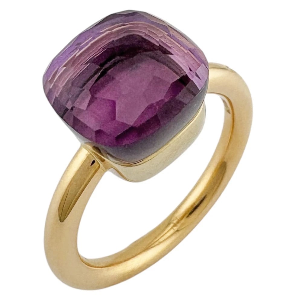 POMELLATO RING K18 PINK GOLD AMETHYST NUDE (1 of 3)