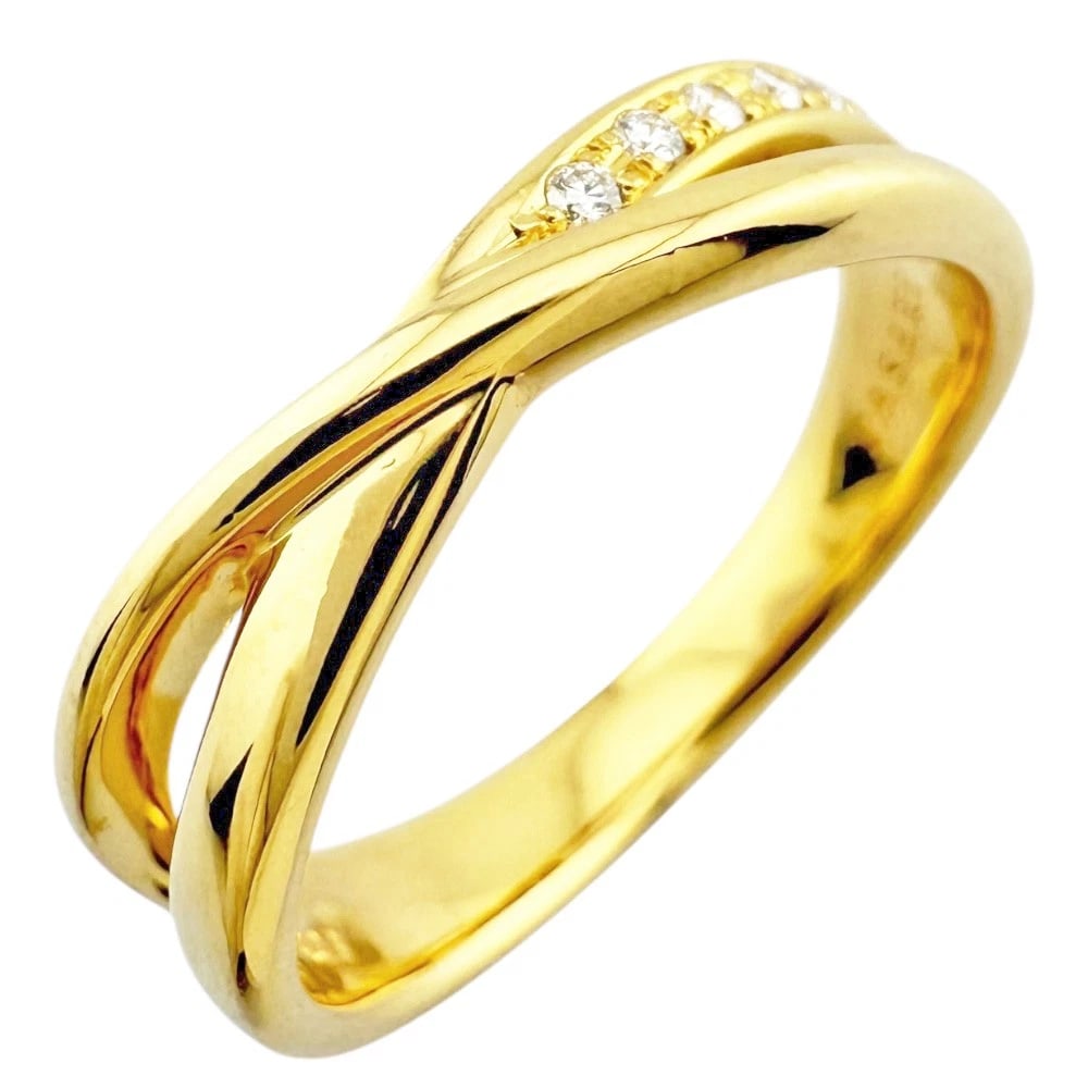 TASAKI RING K18 YELLOW GOLD DIAMOND: TASAKI Ring K18 yellow gold diamond Brand: TASAKI Type/Style: Ring Material: K18 yellow gold, Main Stone/Creation Natural Color: gold Size: US 6 Accessories: None Accessories Notice: When