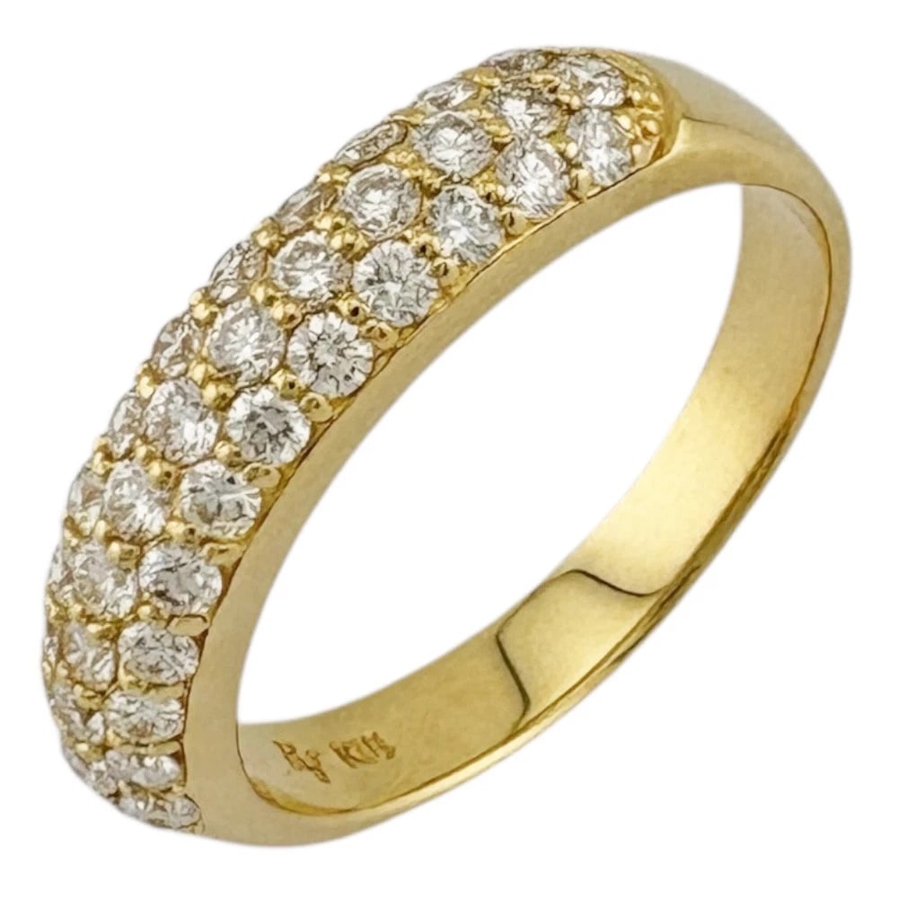 PONTE VECCHIO RING K18 YELLOW GOLD DIAMOND: Ponte Vecchio Ring K18 yellow gold diamond Brand: Ponte Vecchio Type/Style: Ring Material: K18 yellow gold, Main Stone/Creation Natural Color: gold Size: US 6 1/8 Accessories: None