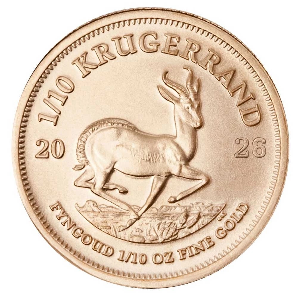 2026 SOUTH AFRICA GOLD KRUGERRAND 1/10 OZ BRILLIANT (1 of 3)