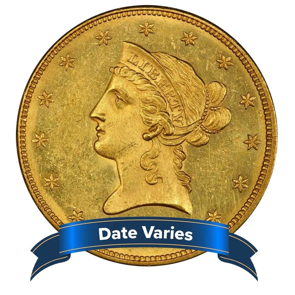 RANDOM YEAR $10 LIBERTY HEAD GOLD EAGLE AU (1 of 2)