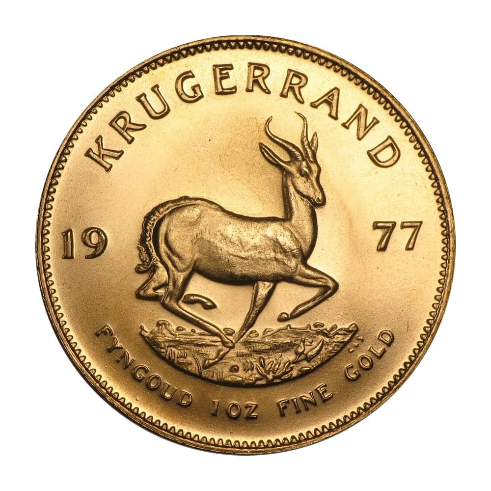 1977 SOUTH AFRICAN GOLD KRUGERRAND 1 OZ (1 of 3)