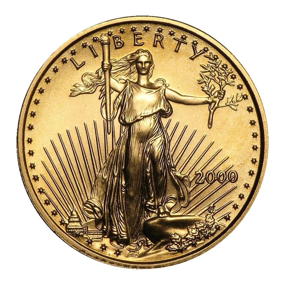 2000 $5 AMERICAN GOLD EAGLE 1/10 OZ BRILLIANT (1 of 3)