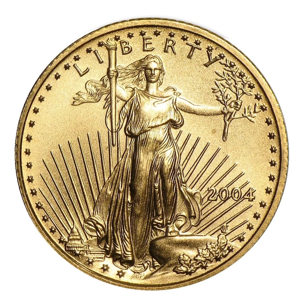2004 $5 1/10-OZ AMERICAN GOLD EAGLE (1 of 2)