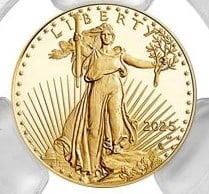 2025-W $5 1/10-OZ PROOF AMERICAN GOLD EAGLE (1 of 2)