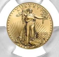 2025 $5 1/10-OZ AMERICAN GOLD EAGLE (1 of 2)