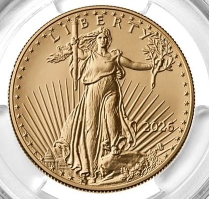 2026 $50 1-OZ AMERICAN GOLD EAGLE: 2026 $50 1-oz American Gold Eagle Brand: United States Mint Year: 2026 Coin: American Eagle Denomination: $50 Fineness: 0.9167 Country of Origin: United States Accessories: None A