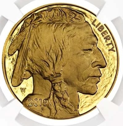 2019-W $50 1-OZ PROOF AMERICAN GOLD BUFFALO (1 of 2)