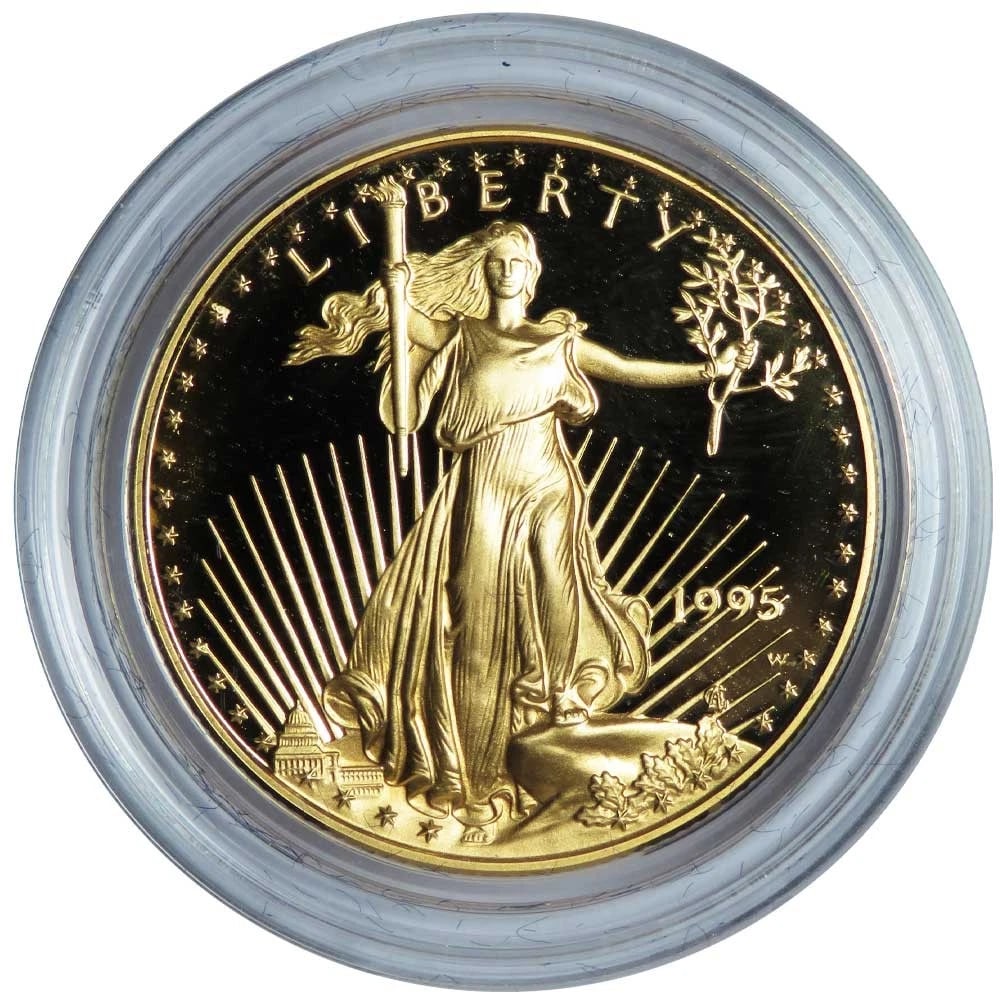 1995-W $25 1/2-OZ PROOF AMERICAN GOLD EAGLE (1 of 2)