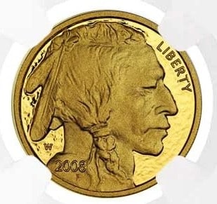 2008 $10 1/4-OZ PROOF AMERICAN GOLD BUFFALO (1 of 2)