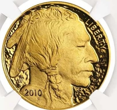2010-W $50 1-OZ PROOF AMERICAN GOLD BUFFALO (1 of 2)