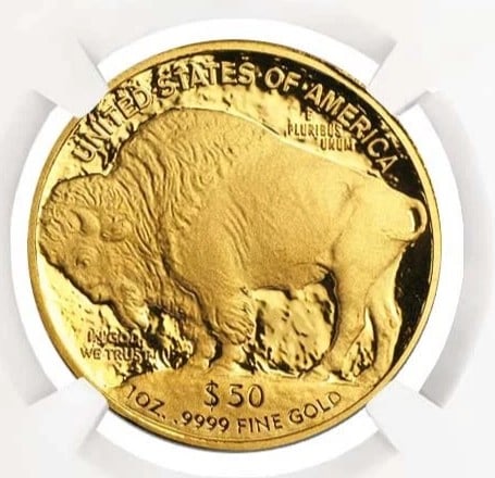 2010-W $50 1-OZ PROOF AMERICAN GOLD BUFFALO: 2010-W $50 1-oz Proof American Gold Buffalo Brand: United States Mint Year: 2010 Coin: American Buffalo Denomination: $50 Fineness: 0.9999 Country of Origin: United States Accessories: No