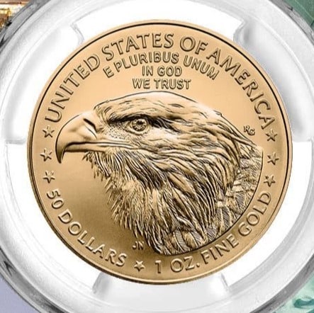 2026 $50 1-OZ AMERICAN GOLD EAGLE: 2026 $50 1-oz American Gold Eagle Brand: United States Mint Year: 2026 Coin: American Eagle Denomination: $50 Fineness: 0.9167 Country of Origin: United States Accessories: None A