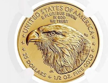 2025 $25 1/2-OZ AMERICAN GOLD EAGLE (1 of 2)