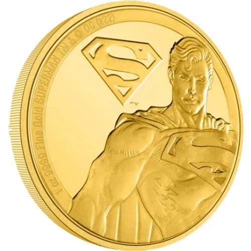 2022 1 OZ PROOF NIUE GOLD CLASSIC SUPERHERO SUPERMAN COIN (1 of 2)