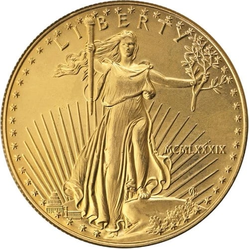 1989 1 OZ AMERICAN GOLD EAGLE COIN (1 of 2)