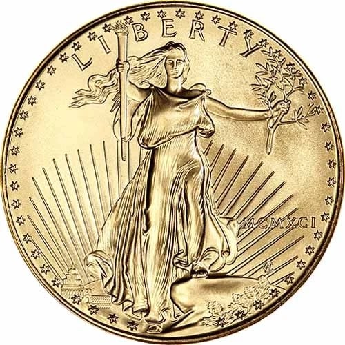 1991 1 OZ AMERICAN GOLD EAGLE COIN (1 of 2)