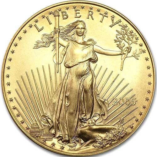 2005 1/2 OZ AMERICAN GOLD EAGLE COIN (1 of 2)