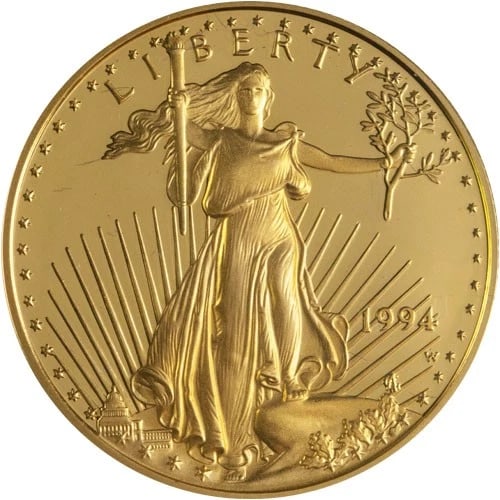 1994-W 1/2 OZ PROOF AMERICAN GOLD EAGLE COIN (1 of 2)