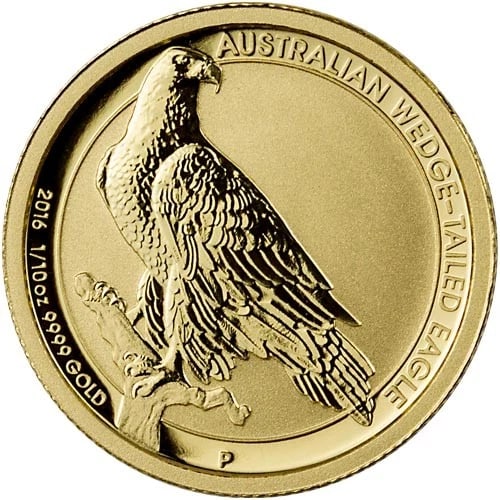 2016 1/10 OZ AUSTRALIAN GOLD WEDGE TAIL EAGLE COIN (1 of 2)