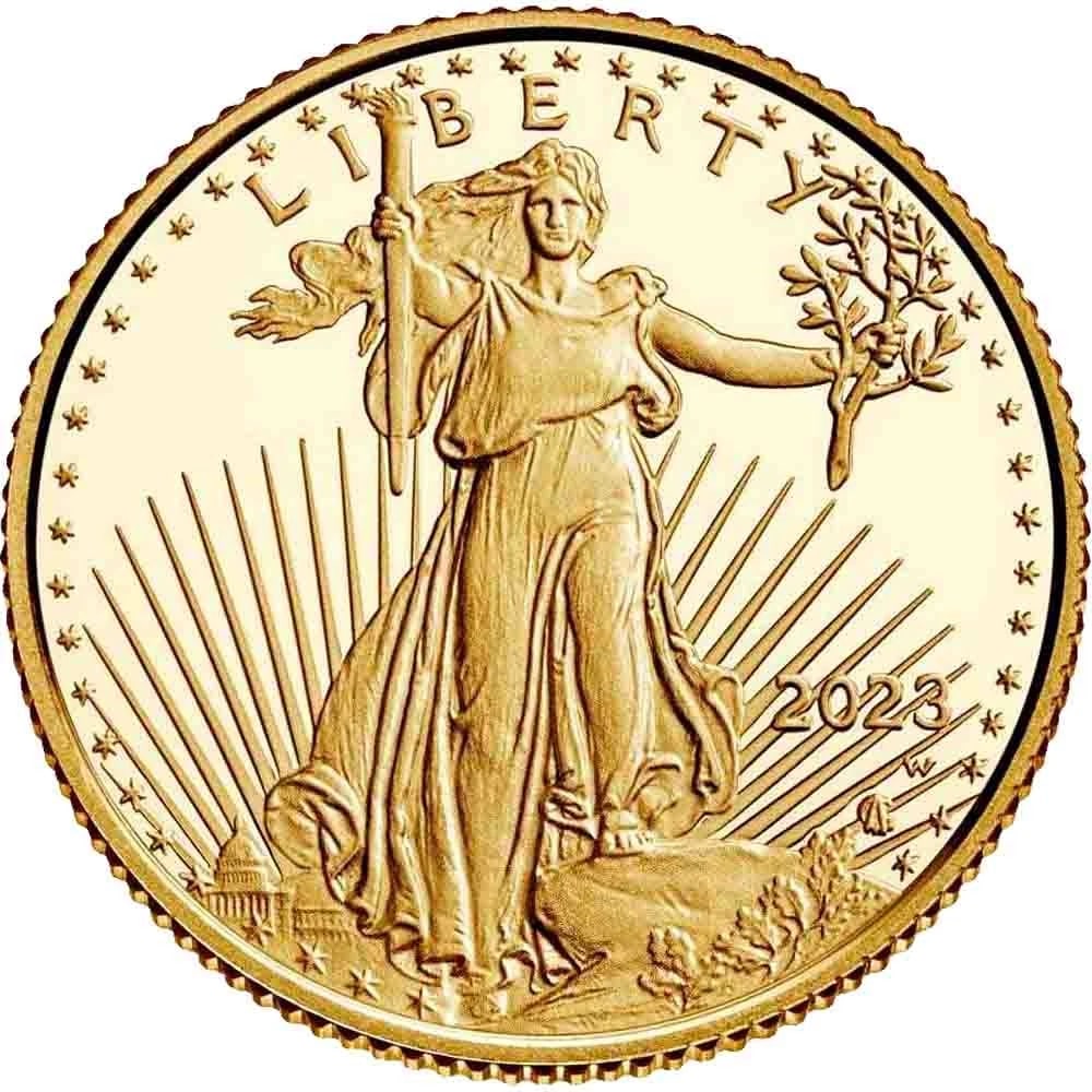 2023-W 1/10 OZ PROOF AMERICAN GOLD EAGLE COIN (1 of 2)