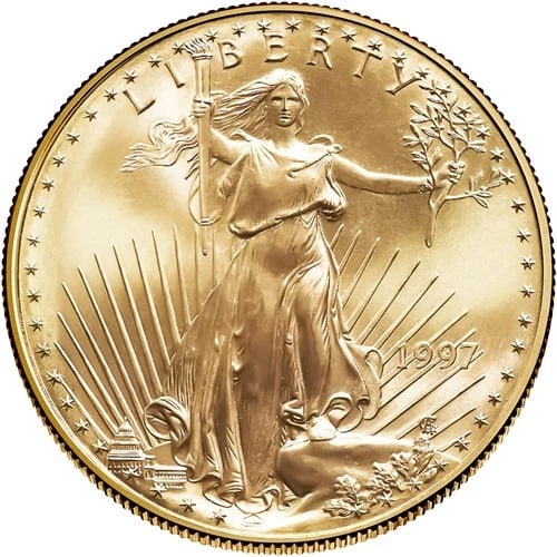 1997 1/2 OZ AMERICAN GOLD EAGLE COIN (1 of 2)