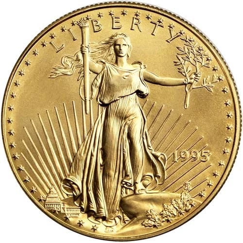 1995 1/2 OZ AMERICAN GOLD EAGLE COIN (1 of 2)