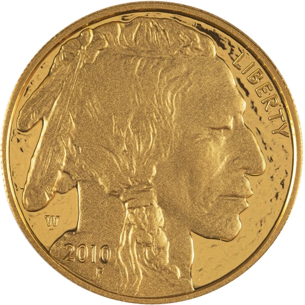 2010-W 1 OZ PROOF AMERICAN GOLD BUFFALO COIN (1 of 2)