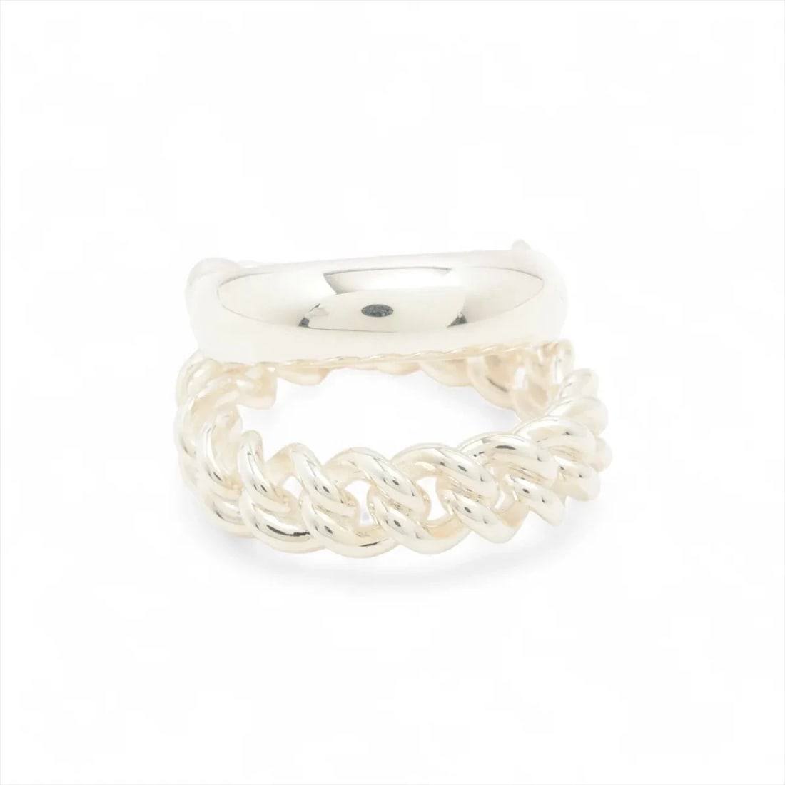 HERMES BOOKLE SERIE UNFLEXIBL RING: Hermes Bookle Serie Unflexibl Ring Brand: Hermes Type/Style: Ring Material: 925, Color: Silver Size: 5.5 - 5.75 US Accessories: None Accessories Notice: When purchasing pre-owned goods,