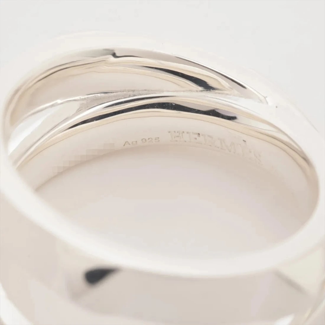 HERMES MINI CREW DOUBLE RING 925 SILVER - 3