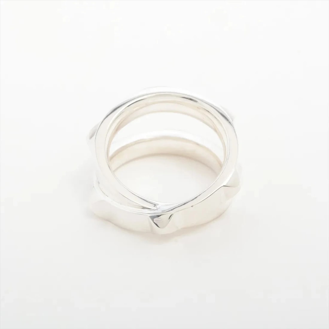 HERMES CRUDU H DOUBLE RING - 2