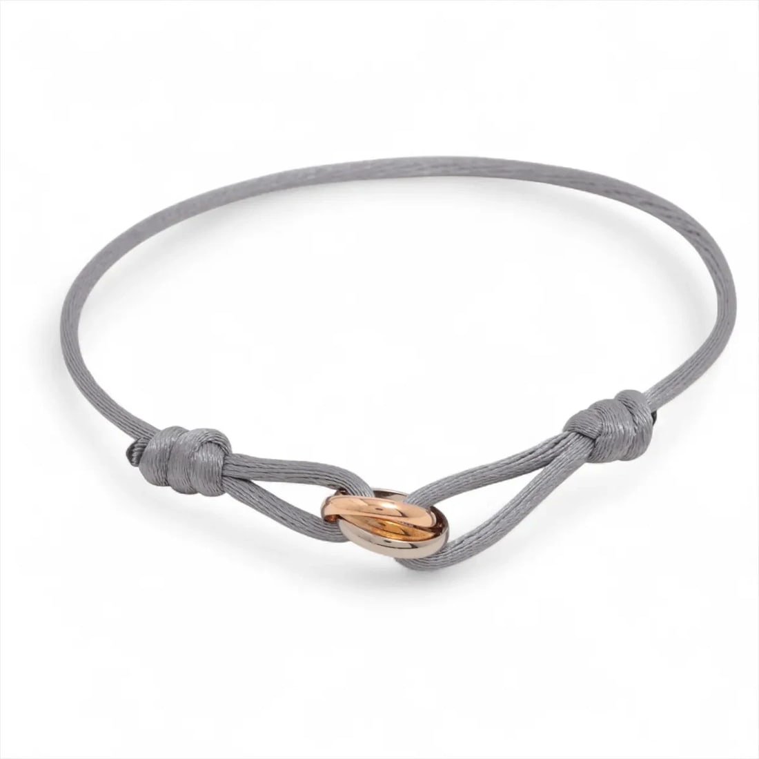 CARTIER TRINITY CORD BRACELET 750: Cartier Trinity Cord bracelet 750 Brand: Cartier Type/Style: Bracelet Material: 750(YG×PG×WG), Color: Not Specified Size: Size(CM) Bracelet length:22.6 Accessories: None Accessories Notice: