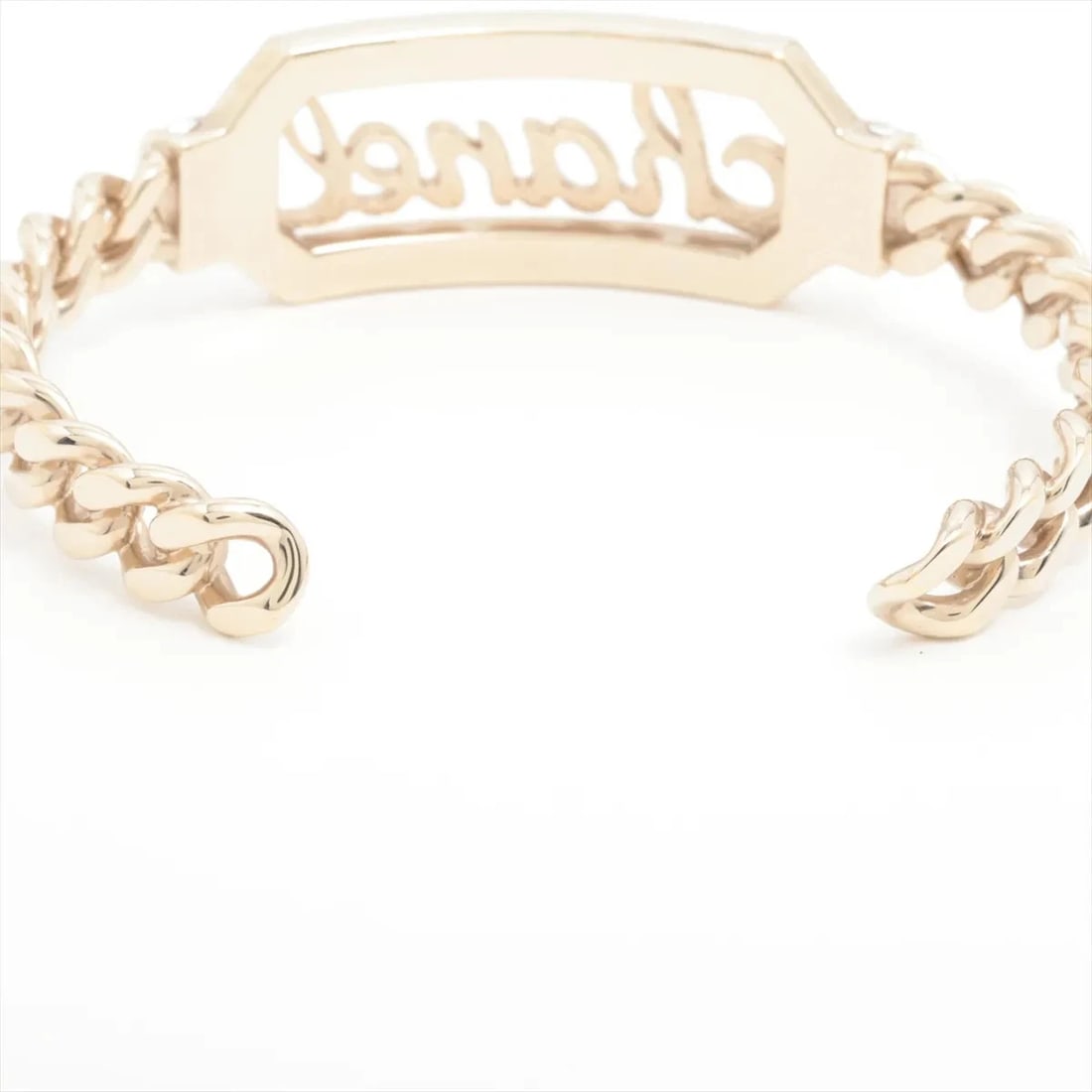 CHANEL LOGO BANGLE GP X RHINESTONE - 5