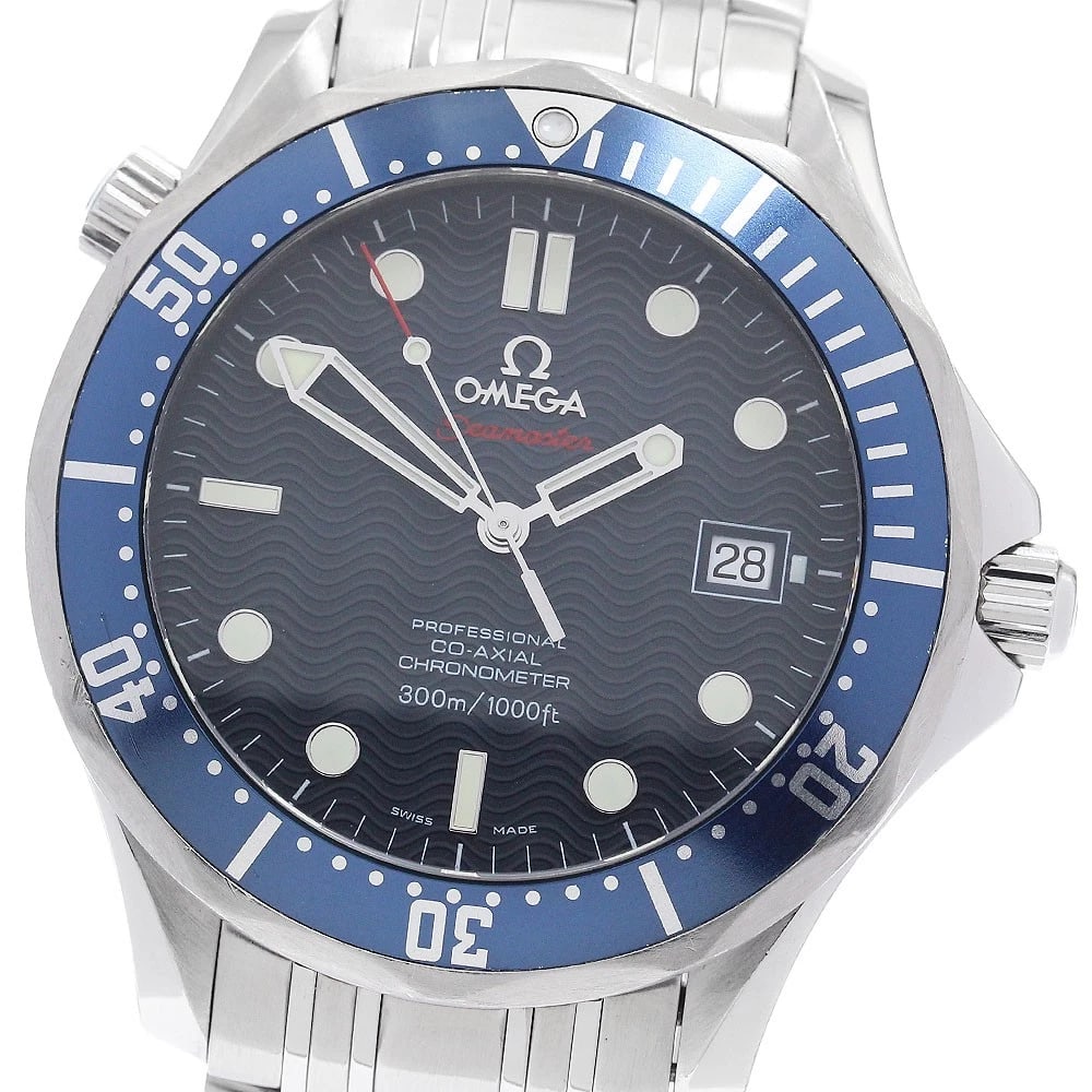 OMEGA SEAMASTER COAXIAL NAVY DIAL WATCH (1 of 5)