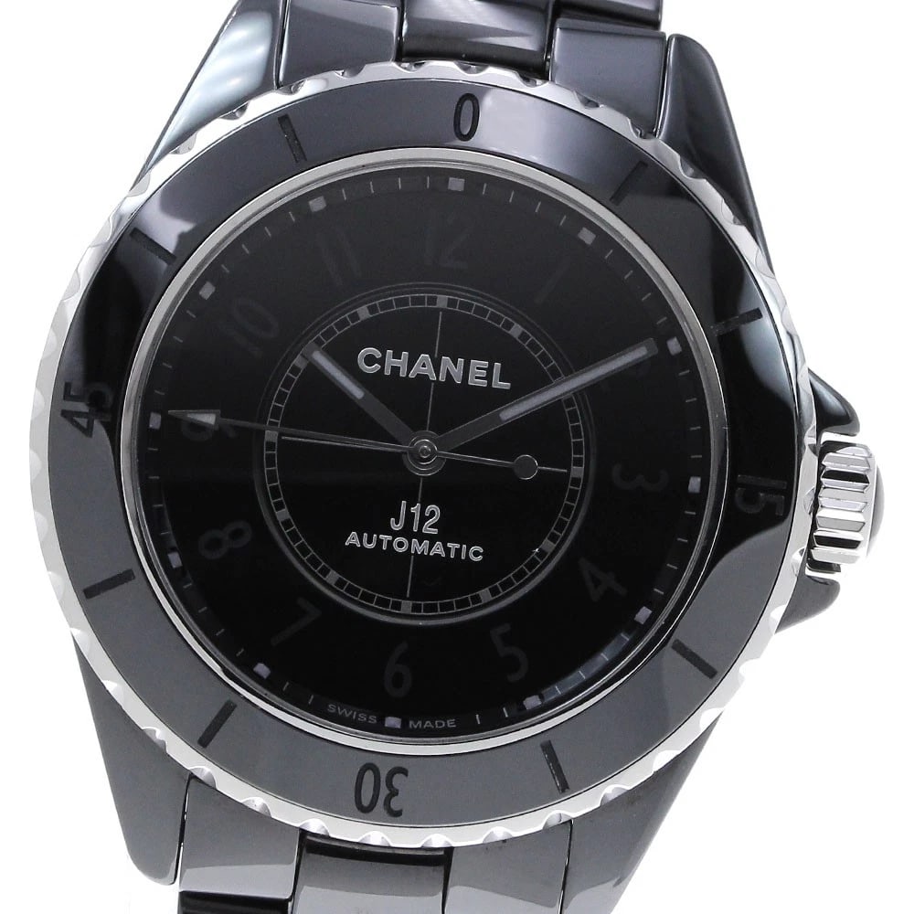 CHANEL J12 PHANTOM BLACK DIAL WATCH: CHANEL J12 phantom Black Dial Watch Brand: CHANEL Type: Wristwatch Material: Band Material Ceramic / Stainless Steel, Case Material Ceramic / Stainless Steel Color: Band Color black, Dial Color bla